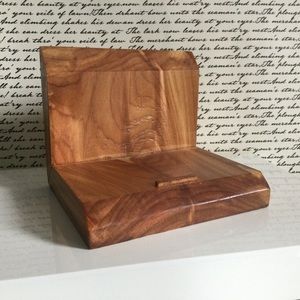 Handmade Reclaimed Cedar Wood Phone Stand